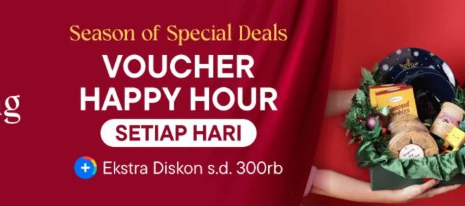 Promo Mix Year End Party Blibli Voucher Happy Hour & Beli 1 Gratis 1!