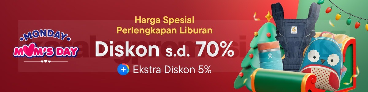 Promo Moms Day Blibli Diskon 70% + Ekstra Potongan 5%