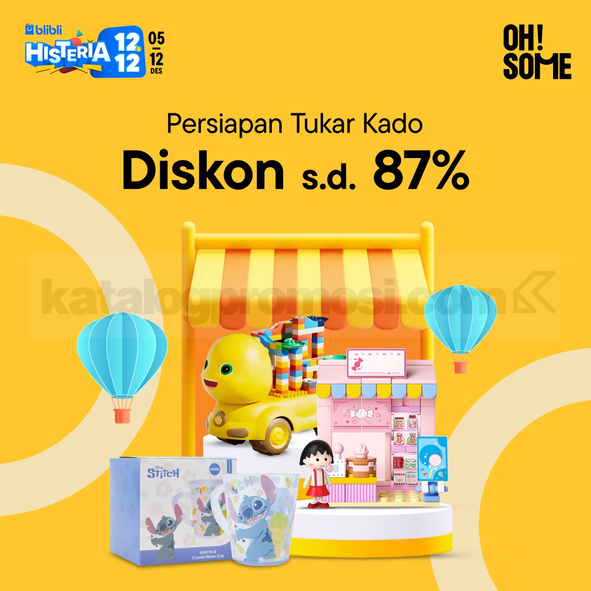 Promo OH!SOME Blibli 12.12 Diskon hingga 87%