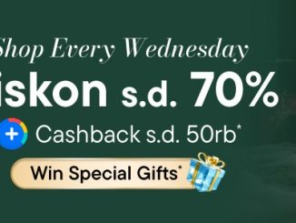 Promo Rabu Cantik Blibli Diskon hingga 70% + Cashback 50K 