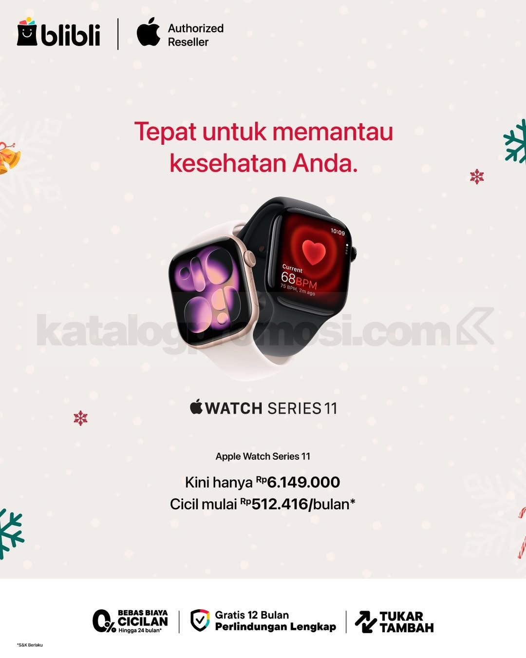 Promo Terbatas Watch Series 11 di Blibli Harga Spesial & Cicilan Ringan!