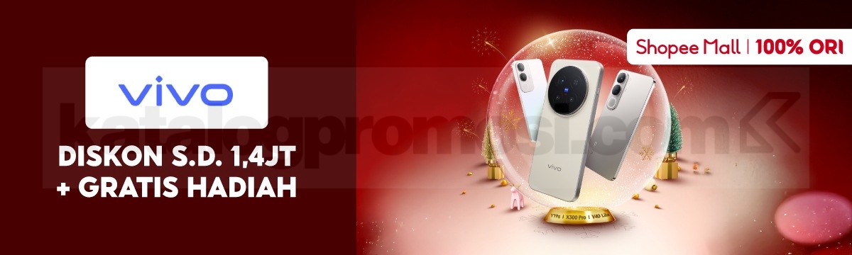 Promo Vivo Diskon hingga 1,4 Juta + Gratis Hadiah di Shopee