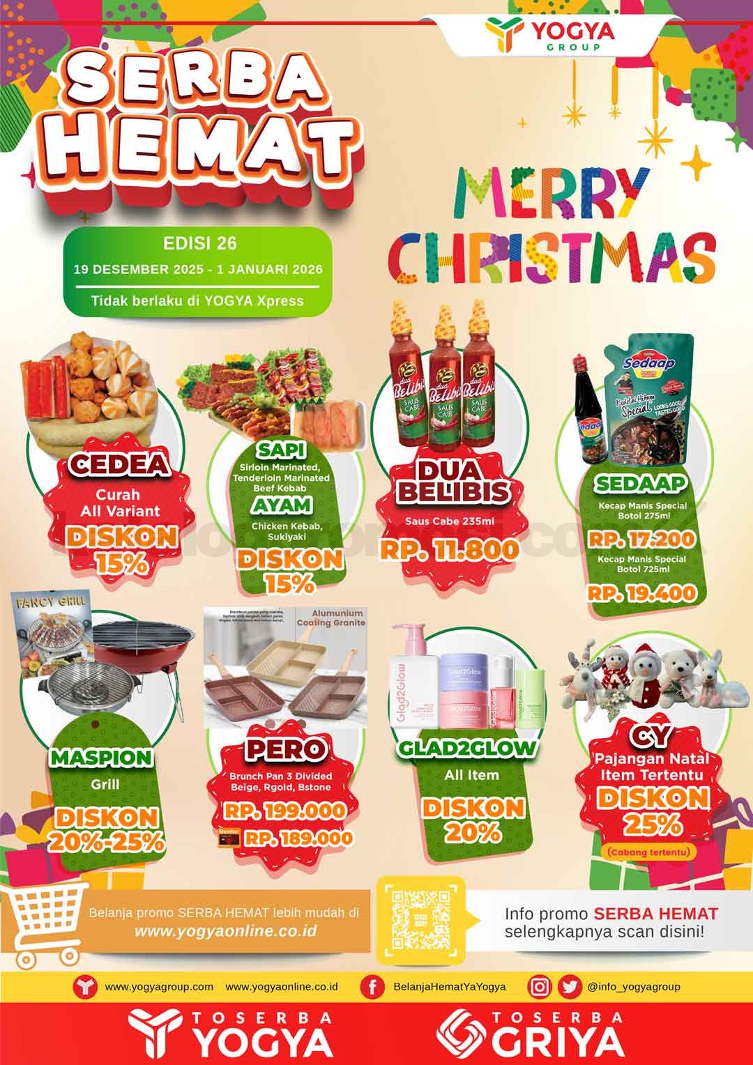 Katalog Promo Toserba Yogya Promo SERBA HEMAT 19 Desember - 01 Januari 2025 Katalog Promo Toserba Yogya Promo SERBA HEMAT 19 Desember - 01 Januari 2025 1