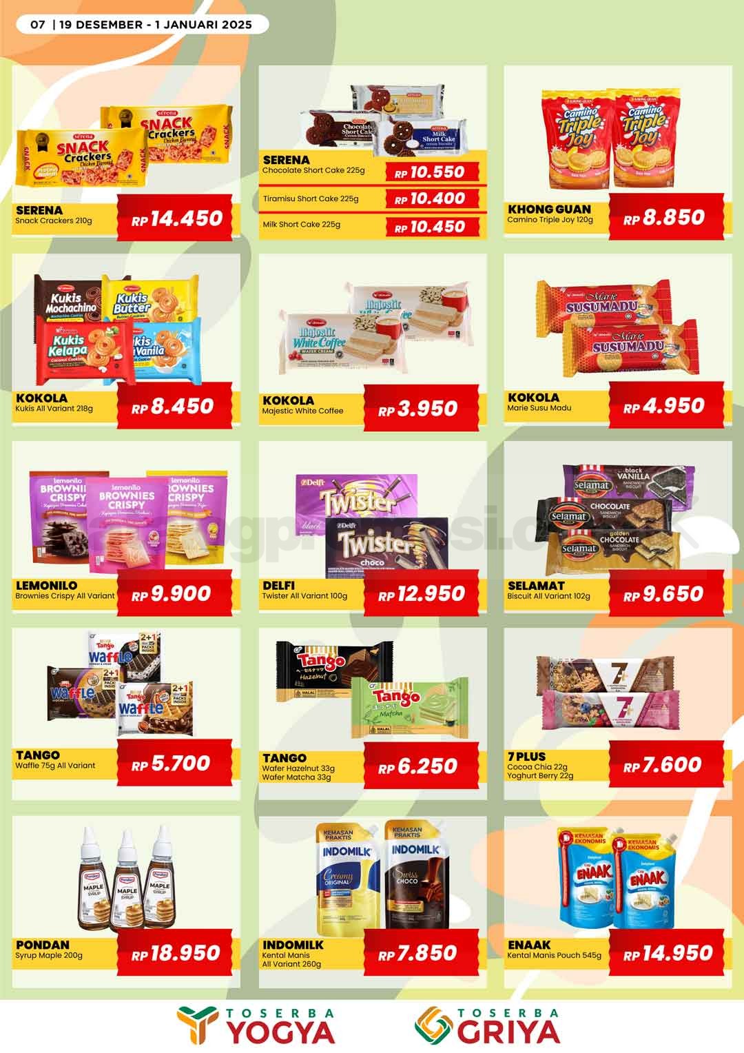 Katalog Promo Toserba Yogya Promo SERBA HEMAT 19 Desember - 01 Januari 2025 Katalog Promo Toserba Yogya Promo SERBA HEMAT 19 Desember - 01 Januari 2025 7