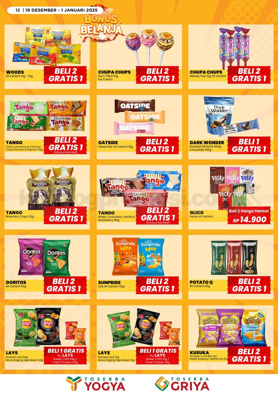 Katalog Promo Toserba Yogya Promo SERBA HEMAT 19 Desember - 01 Januari 2025 Katalog Promo Toserba Yogya Promo SERBA HEMAT 19 Desember - 01 Januari 2025 12