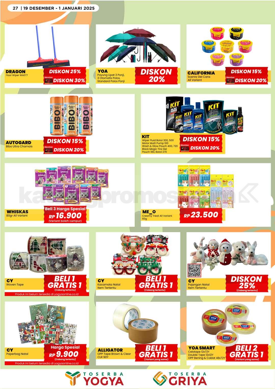 Katalog Promo Toserba Yogya Promo SERBA HEMAT 19 Desember - 01 Januari 2025 Katalog Promo Toserba Yogya Promo SERBA HEMAT 19 Desember - 01 Januari 2025 27