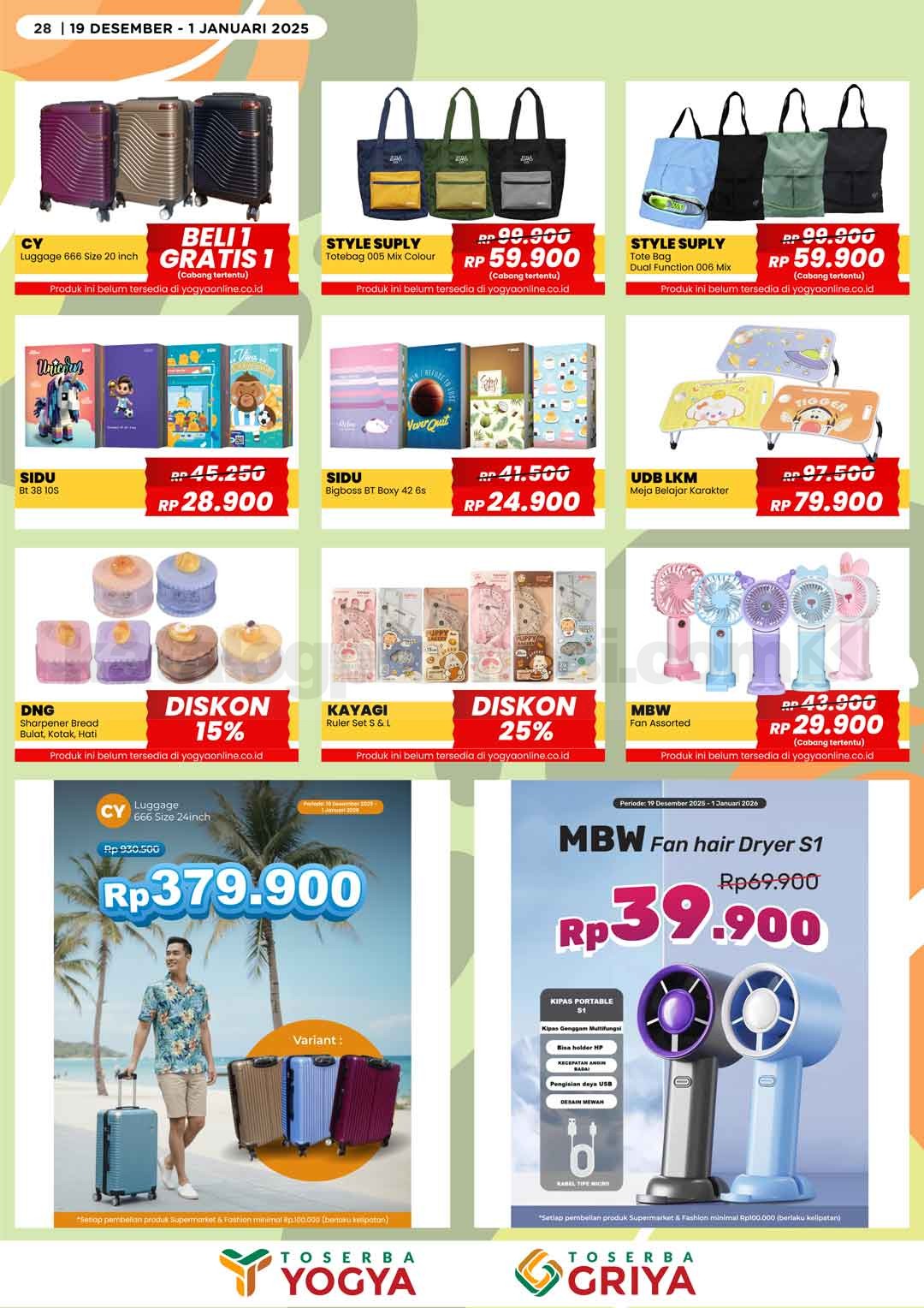 Katalog Promo Toserba Yogya Promo SERBA HEMAT 19 Desember - 01 Januari 2025 Katalog Promo Toserba Yogya Promo SERBA HEMAT 19 Desember - 01 Januari 2025 28