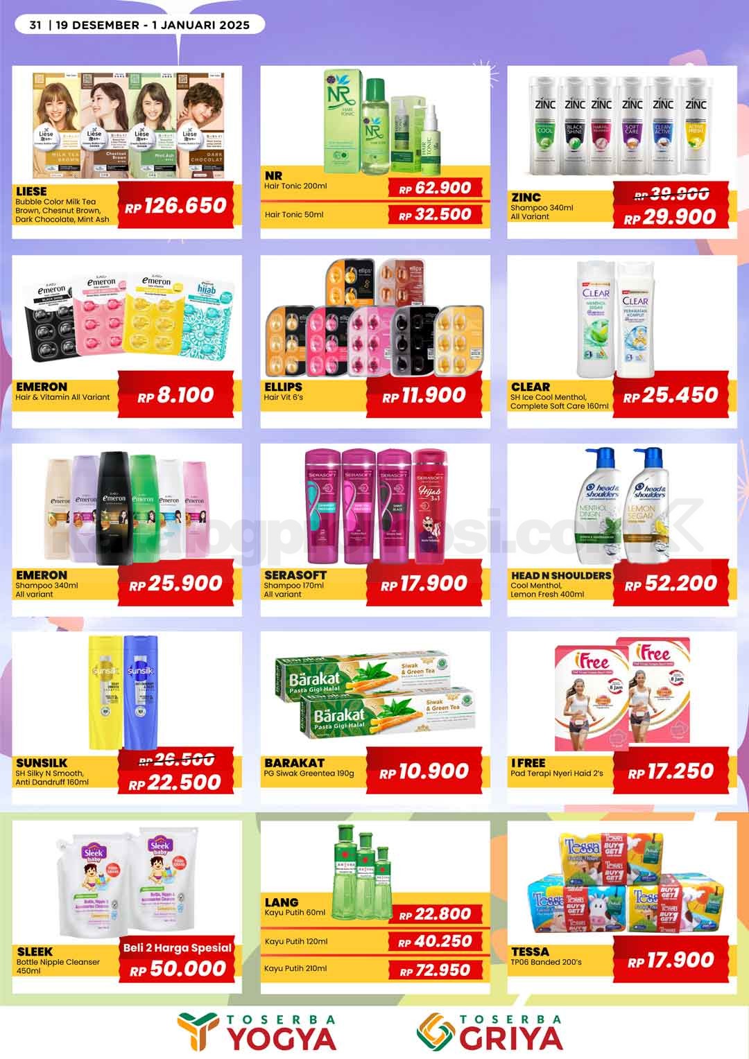 Katalog Promo Toserba Yogya Promo SERBA HEMAT 19 Desember - 01 Januari 2025 Katalog Promo Toserba Yogya Promo SERBA HEMAT 19 Desember - 01 Januari 2025 31