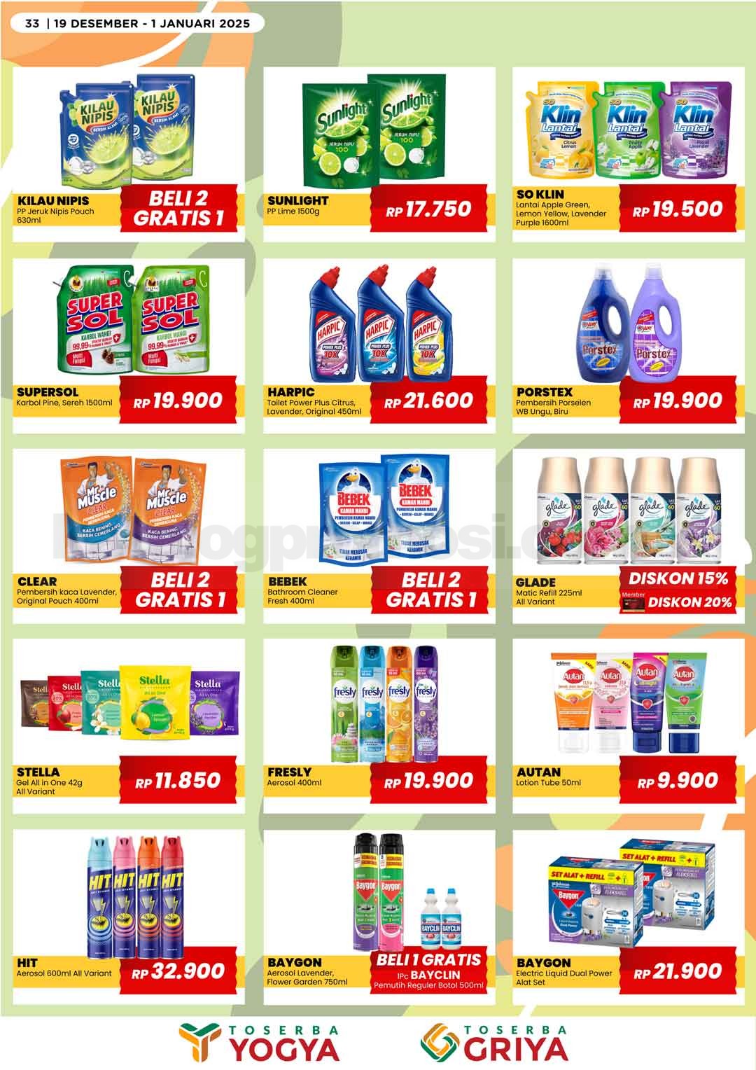 Katalog Promo Toserba Yogya Promo SERBA HEMAT 19 Desember - 01 Januari 2025 Katalog Promo Toserba Yogya Promo SERBA HEMAT 19 Desember - 01 Januari 2025 33