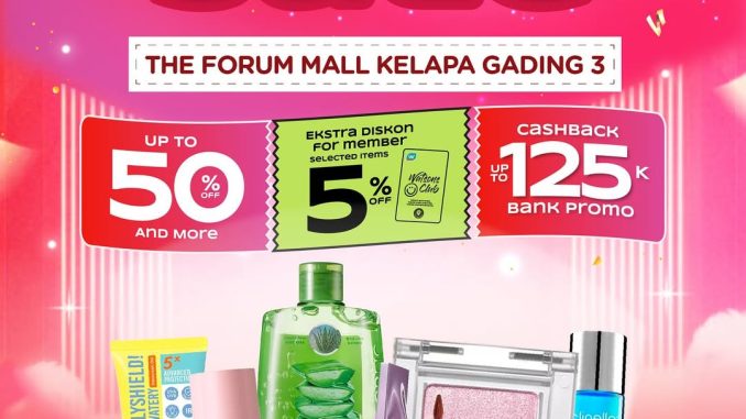 Watsons Year End Sale Diskon hingga 50% + 5%