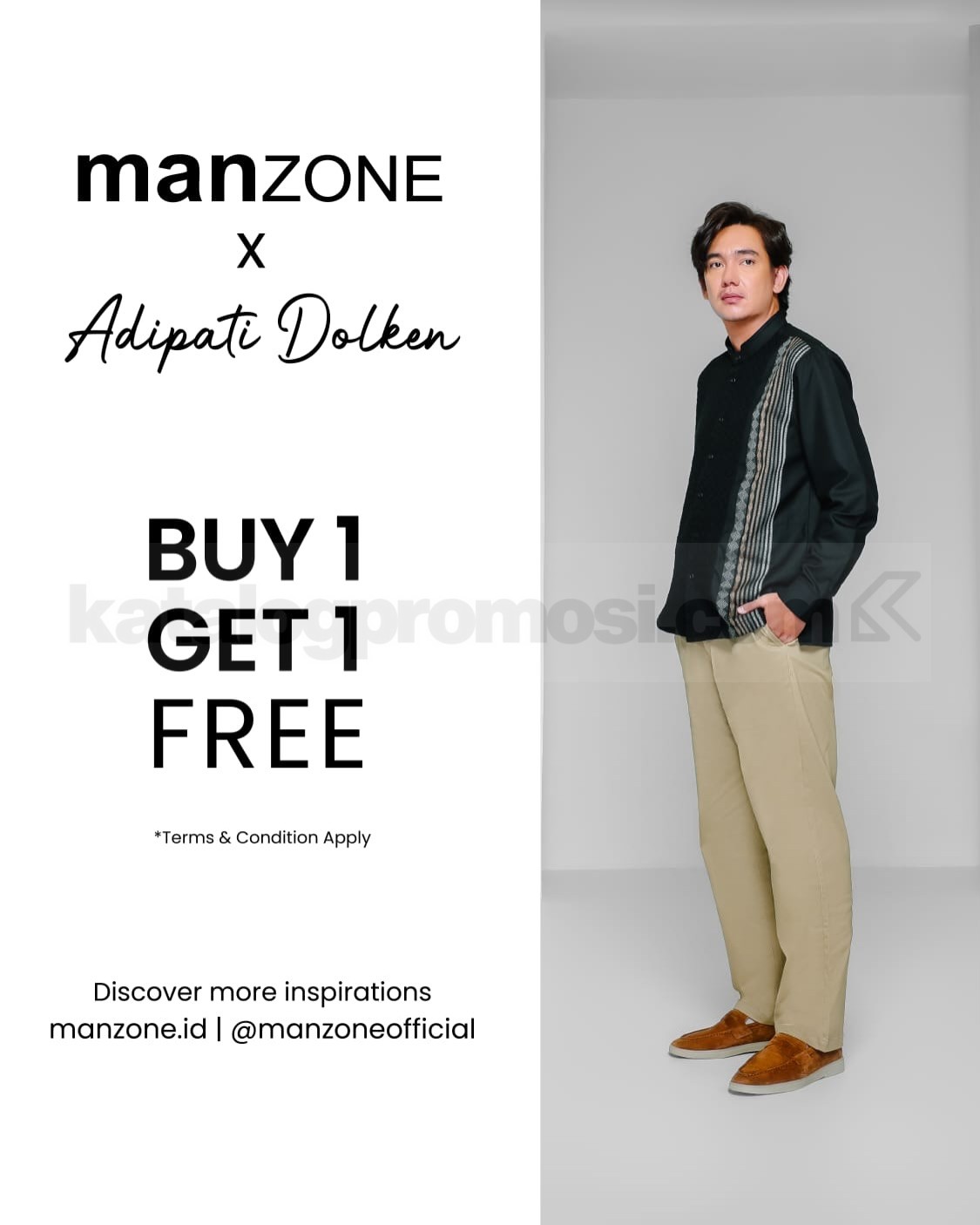Promo Manzone x Adipati Dolken Buy 1 Get 1 Free Promo Manzone x Adipati Dolken Buy 1 Get 1 Free koleksi Ramadan pria