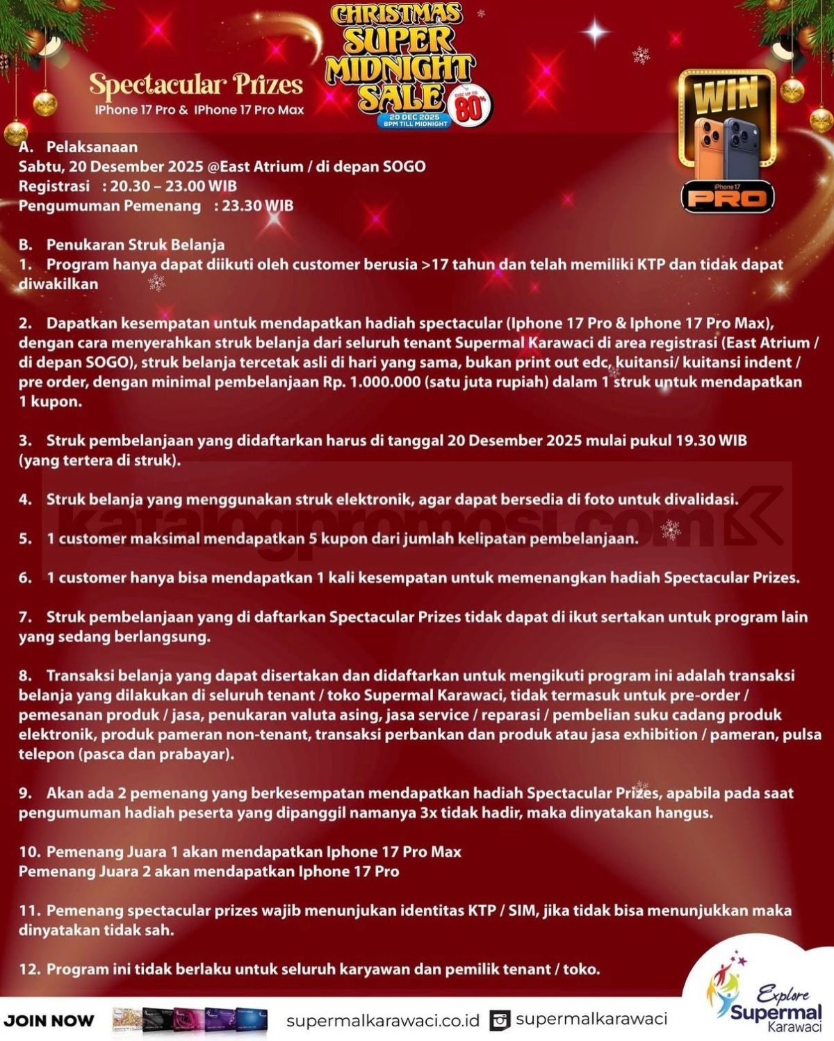 Christmas Super Midnight Sale up to 80% di Supermal Karawaci Christmas Super Midnight Sale up to 80% di Supermal Karawaci 4