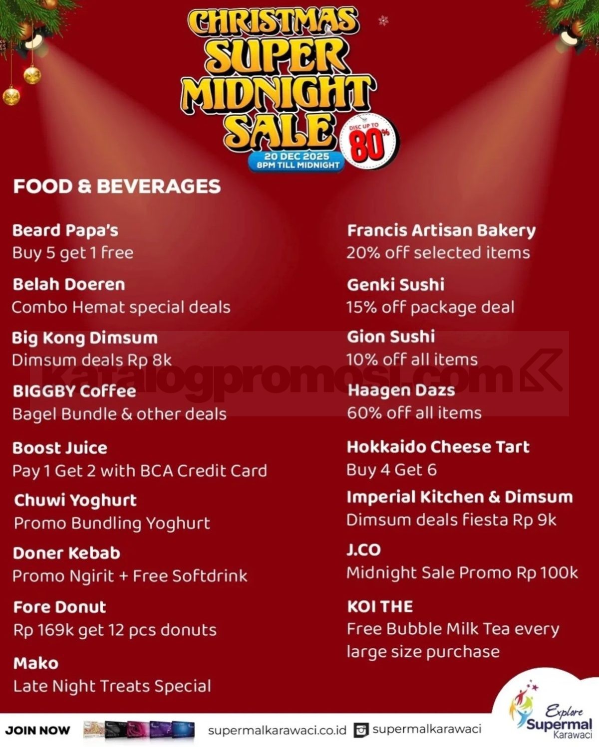 Christmas Super Midnight Sale up to 80% di Supermal Karawaci Christmas Super Midnight Sale up to 80% di Supermal Karawaci 6