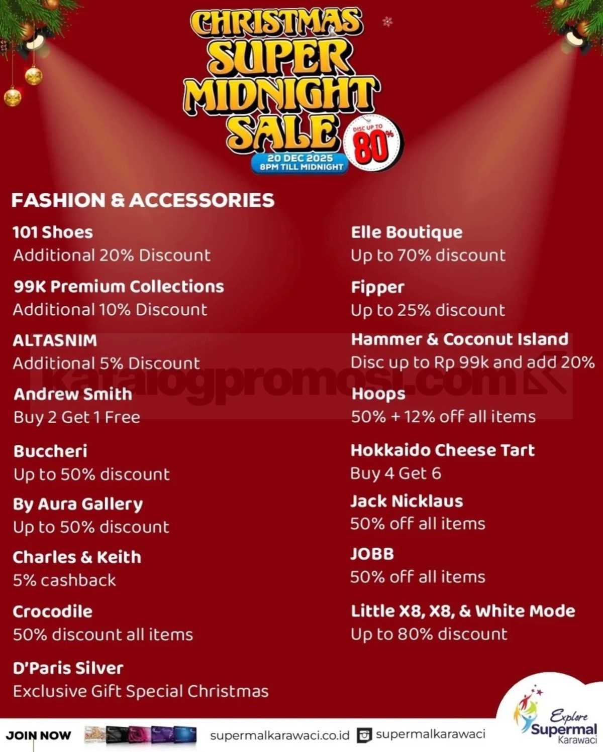Christmas Super Midnight Sale up to 80% di Supermal Karawaci Christmas Super Midnight Sale up to 80% di Supermal Karawaci 7