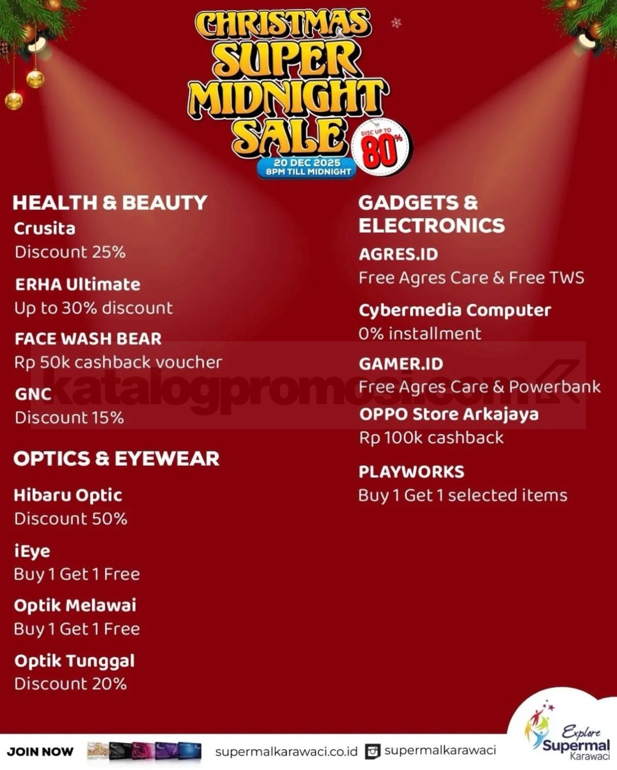 Christmas Super Midnight Sale up to 80% di Supermal Karawaci Christmas Super Midnight Sale up to 80% di Supermal Karawaci 8