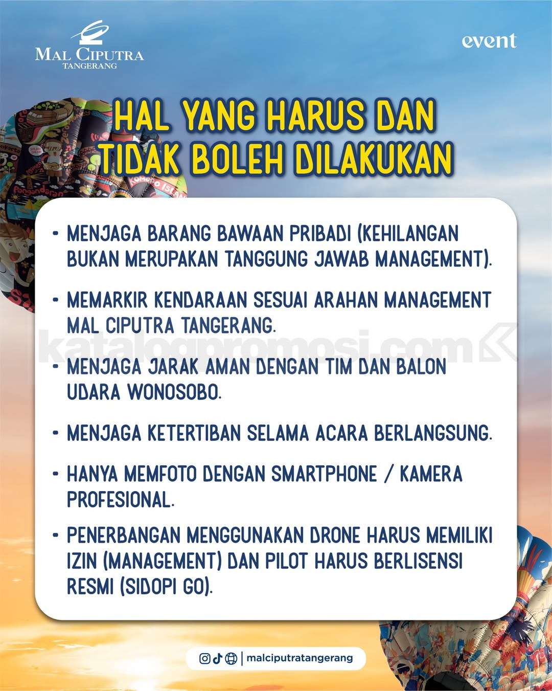 Festival Balon Udara Wonosobo di Mal Ciputra Tangerang Festival Balon Udara Wonosobo di Mal Ciputra Tangerang 3