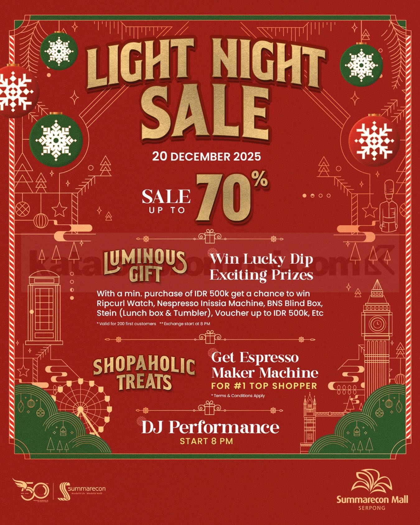 Light Night Sale Hingga 70% di Summarecon Mall Serpong Light Night Sale Hingga 70% di Summarecon Mall Serpong 1