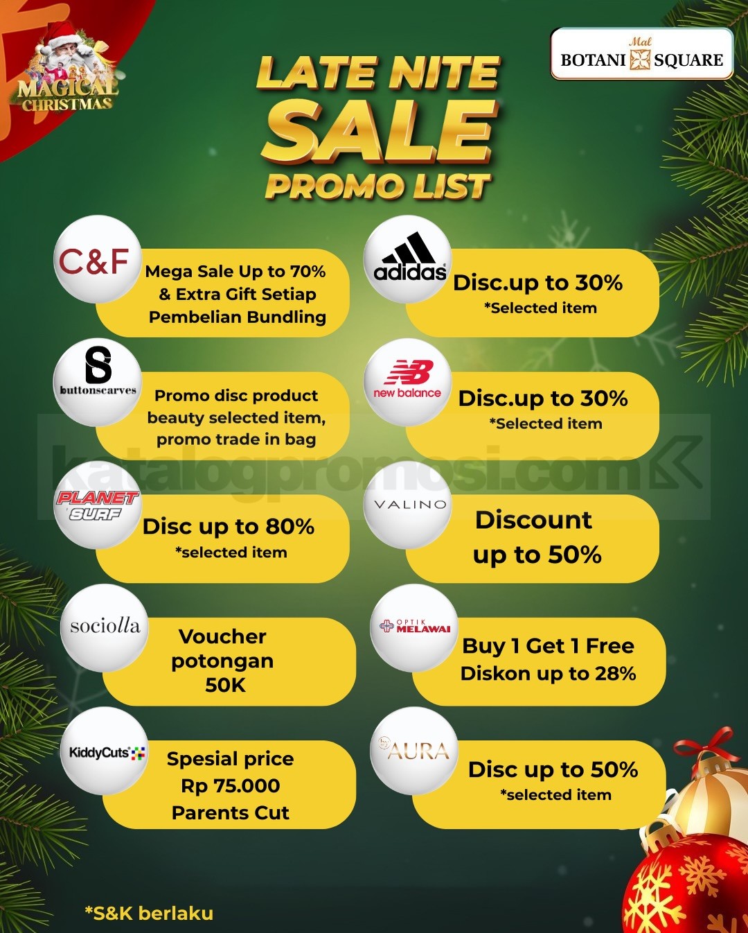 Magical Late Nite Sale up to 70% di Mal Botani Square Bogor Magical Late Nite Sale up to 70% di Mal Botani Square Bogor 8