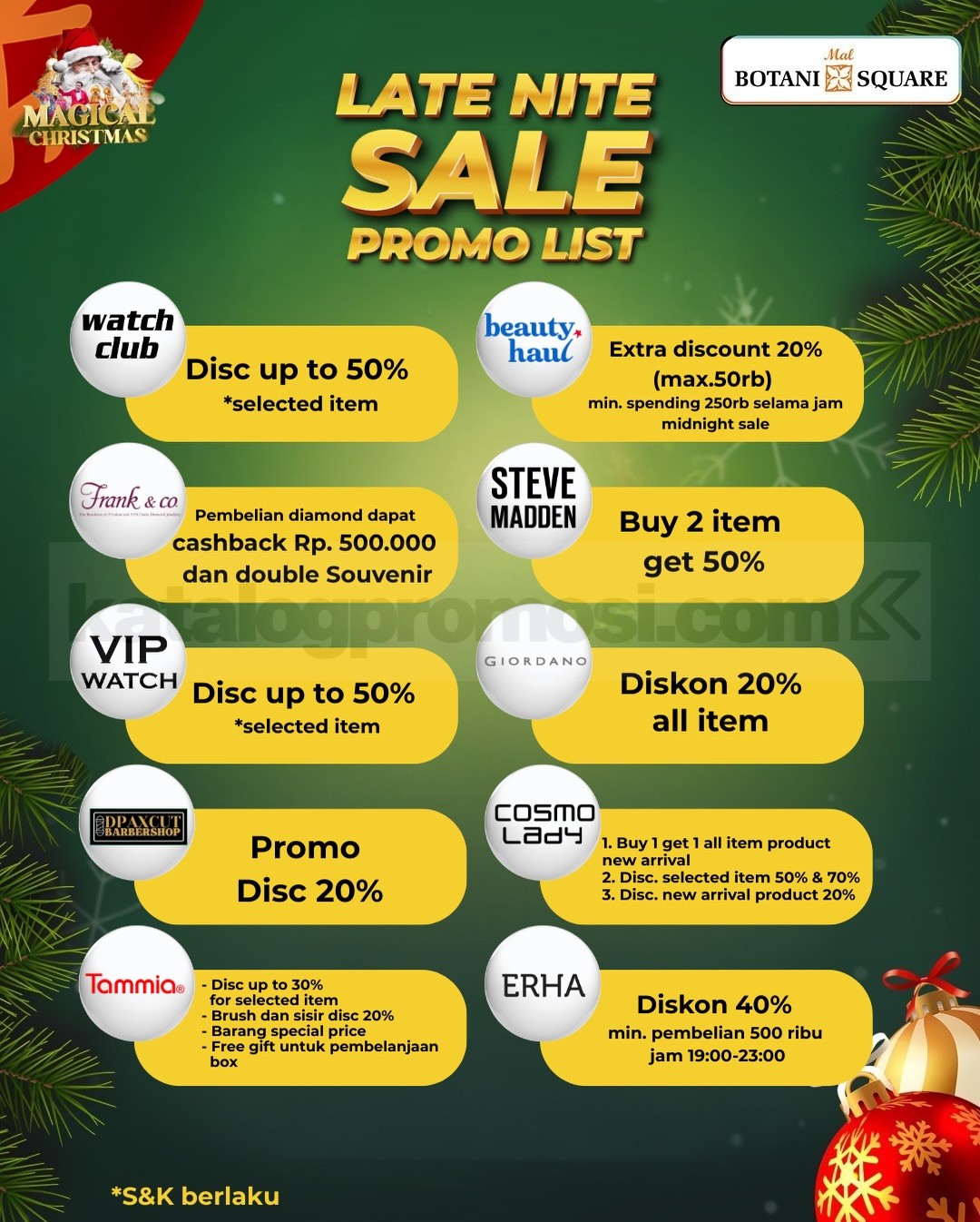 Magical Late Nite Sale up to 70% di Mal Botani Square Bogor Magical Late Nite Sale up to 70% di Mal Botani Square Bogor 9