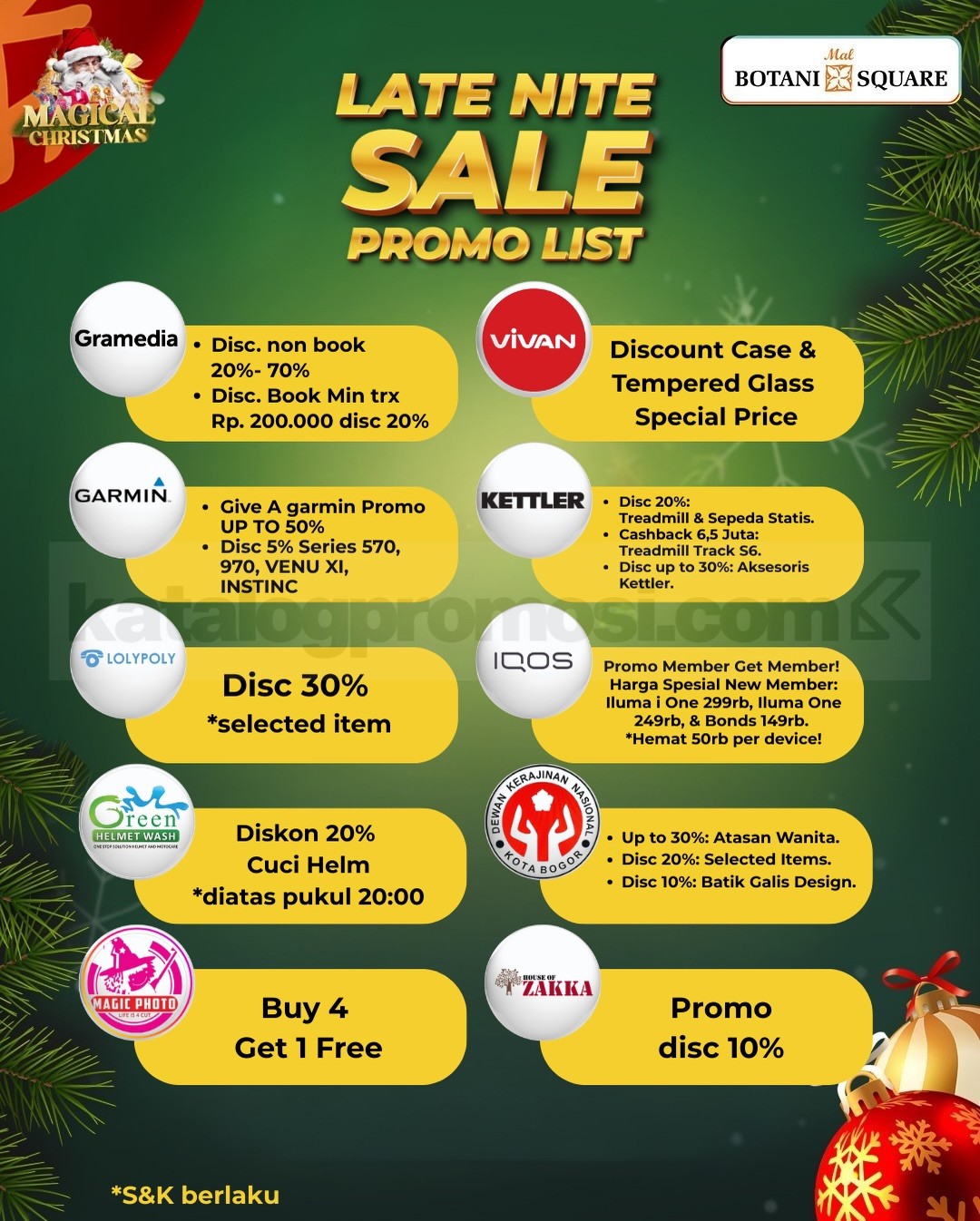 Magical Late Nite Sale up to 70% di Mal Botani Square Bogor Magical Late Nite Sale up to 70% di Mal Botani Square Bogor 11