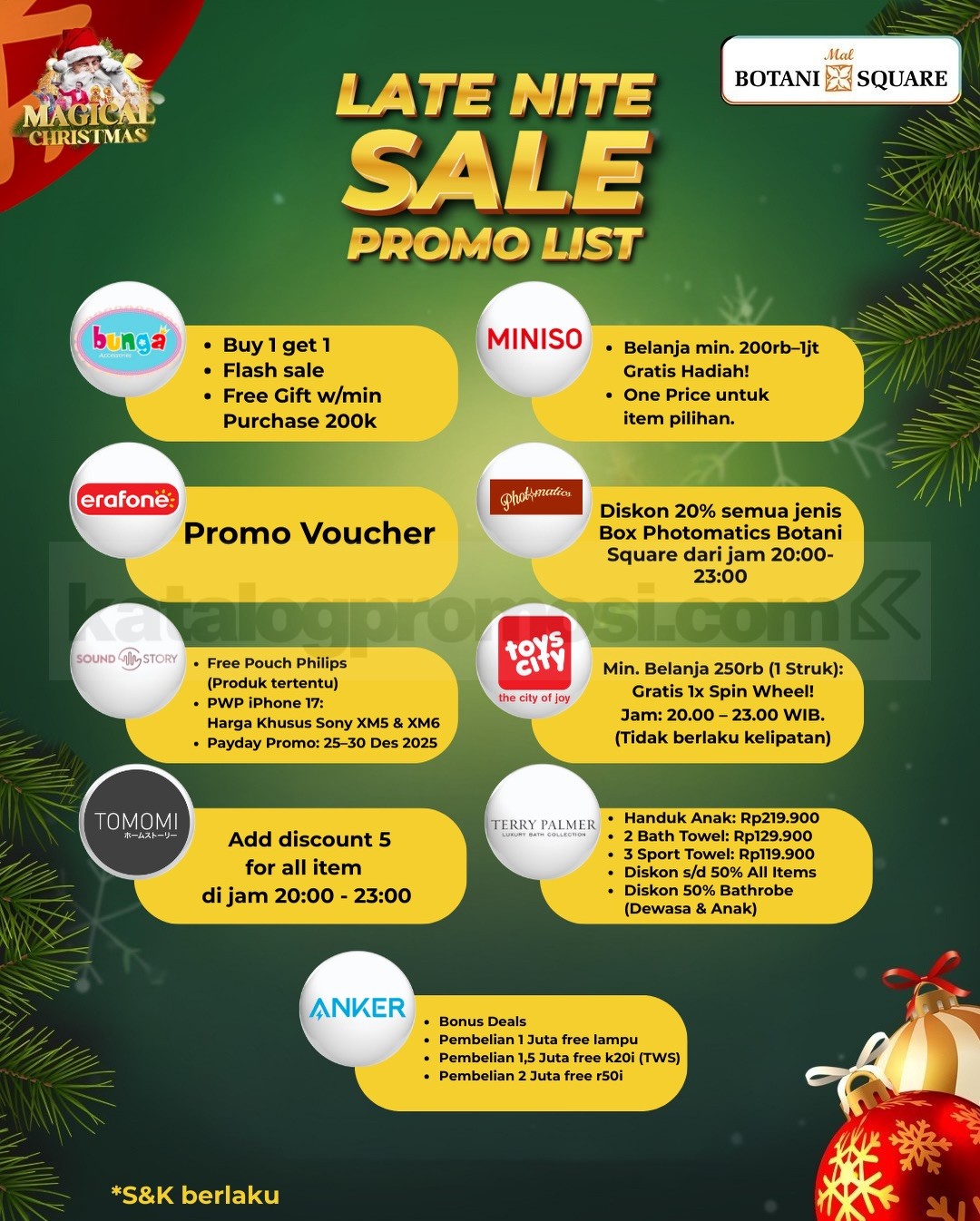 Magical Late Nite Sale up to 70% di Mal Botani Square Bogor Magical Late Nite Sale up to 70% di Mal Botani Square Bogor 12