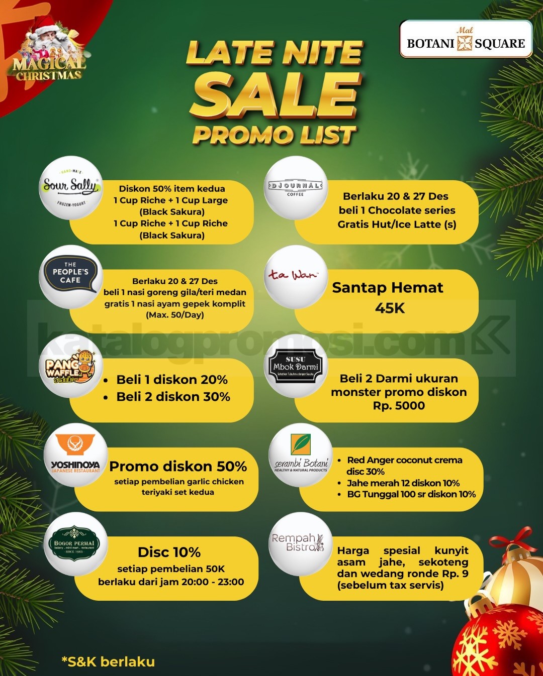 Magical Late Nite Sale up to 70% di Mal Botani Square Bogor Magical Late Nite Sale up to 70% di Mal Botani Square Bogor 17