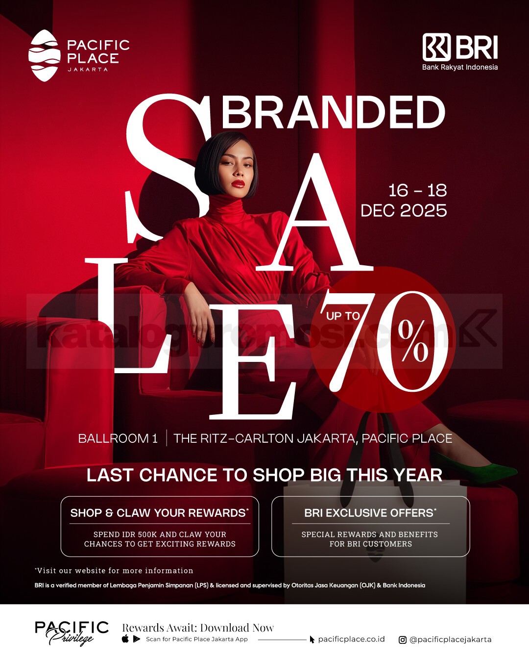 PACIFIC PLACE JAKARTA Branded Sale Diskon hingga 70% PACIFIC PLACE JAKARTA Branded Sale Diskon hingga 70% 1