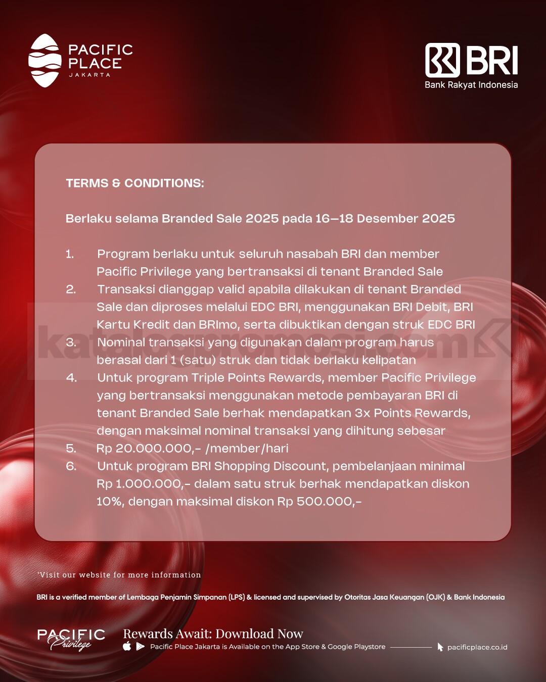PACIFIC PLACE JAKARTA Branded Sale Diskon hingga 70% PACIFIC PLACE JAKARTA Branded Sale Diskon hingga 70% 9