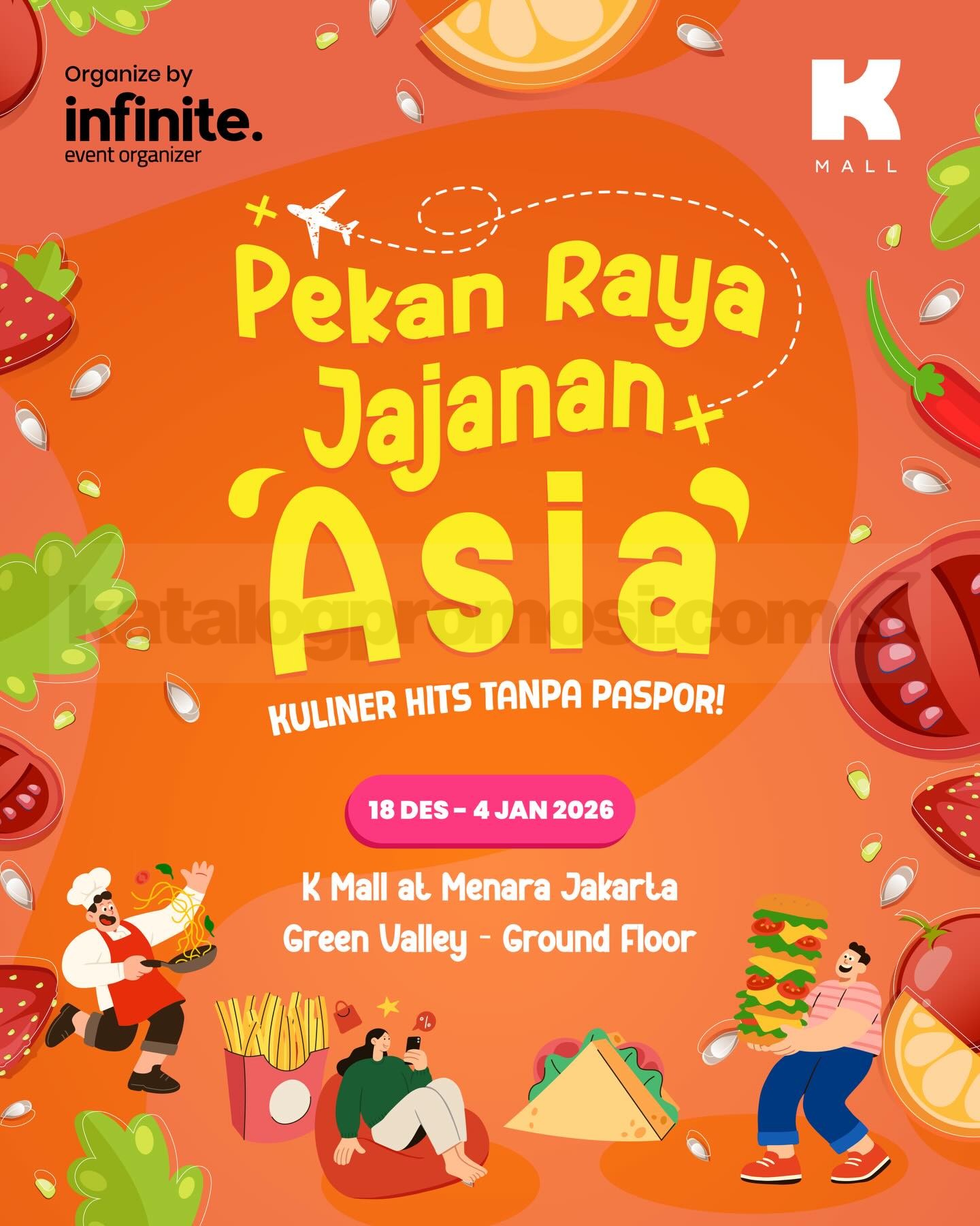 Pekan Raya Jajanan Asia di K Mall Pekan Raya Jajanan Asia di K Mall Menara Jakarta Green Valley periode 18 Desember 2025 – 4 Januari 2026