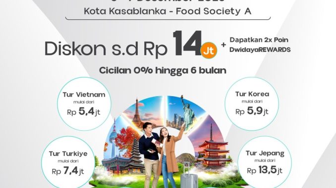 Wondrful Dwidayatour Travel Fest di Kota Kasablanka Jakarta 1