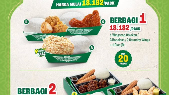 Promo Wingstop Ramadan Pack mulai Rp. 18 ribu paket berbagi minimal 20 pack