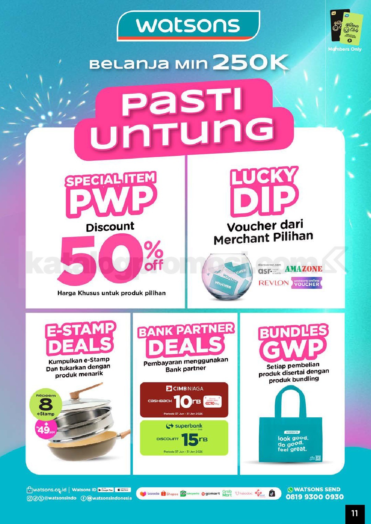 Katalog Belanja Watsons Terbaru Hello 2026 Diskon HINGGA 50% Katalog Belanja Watsons Terbaru Hello 2026 Diskon HINGGA 50% 11