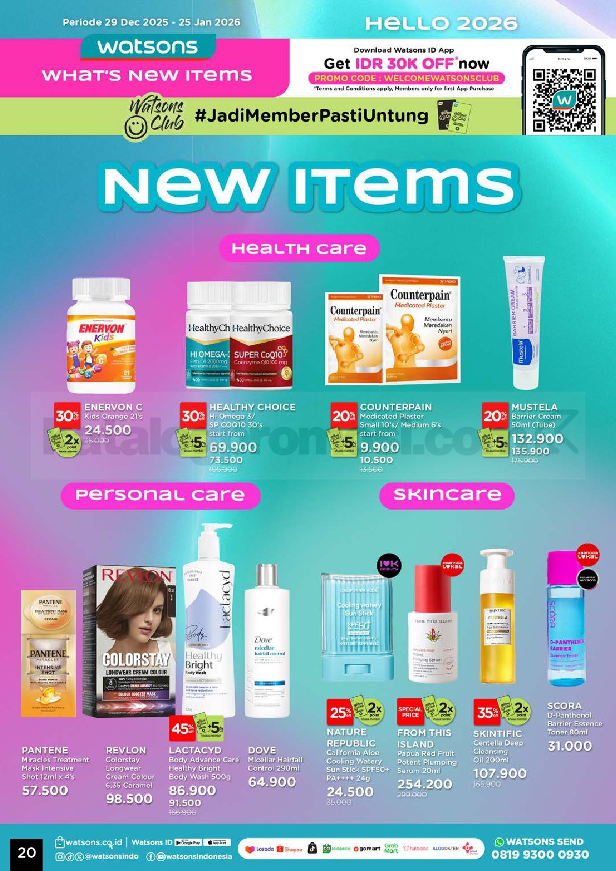Katalog Belanja Watsons Terbaru Hello 2026 Diskon HINGGA 50% Katalog Belanja Watsons Terbaru Hello 2026 Diskon HINGGA 50% 20
