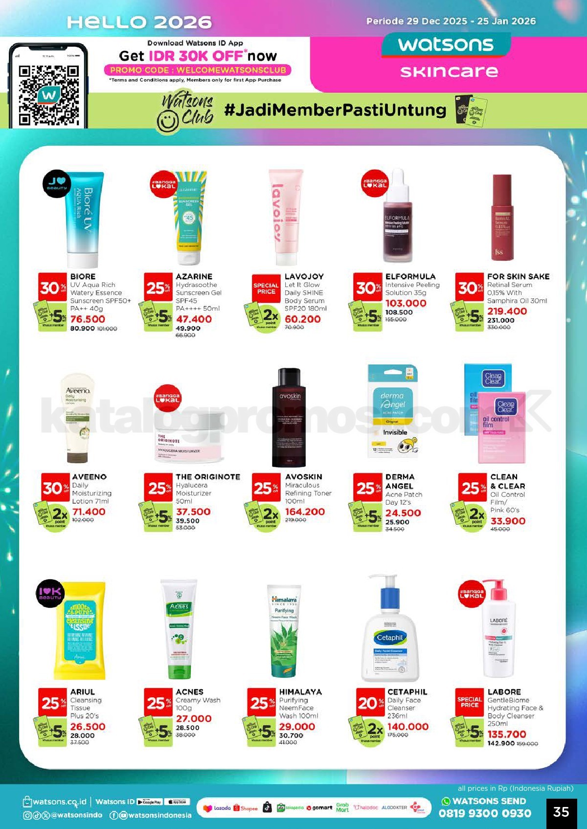Katalog Belanja Watsons Terbaru Hello 2026 Diskon HINGGA 50% Katalog Belanja Watsons Terbaru Hello 2026 Diskon HINGGA 50% 35