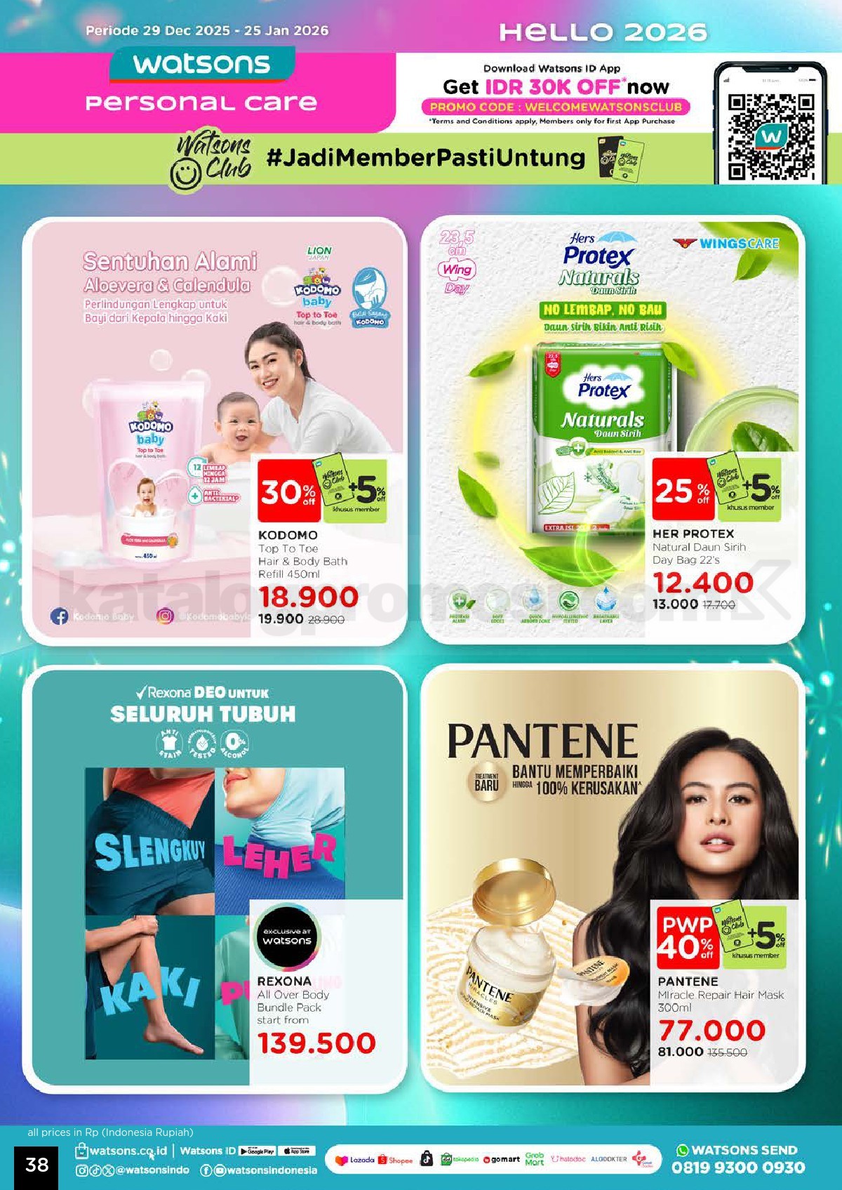 Katalog Belanja Watsons Terbaru Hello 2026 Diskon HINGGA 50% Katalog Belanja Watsons Terbaru Hello 2026 Diskon HINGGA 50% 38