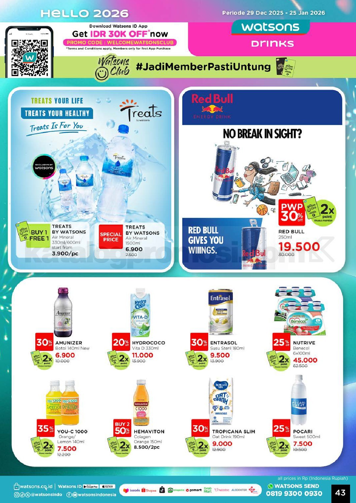 Katalog Belanja Watsons Terbaru Hello 2026 Diskon HINGGA 50% Katalog Belanja Watsons Terbaru Hello 2026 Diskon HINGGA 50% 43