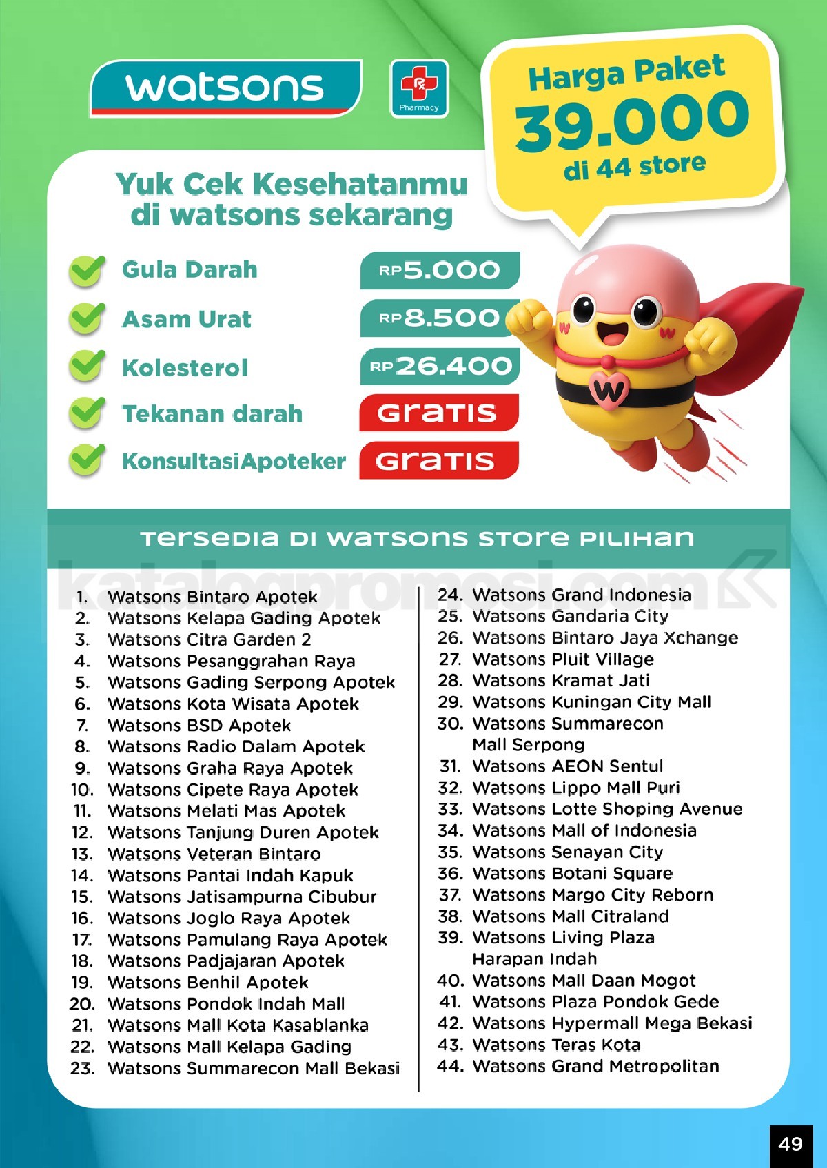 Katalog Belanja Watsons Terbaru Hello 2026 Diskon HINGGA 50% Katalog Belanja Watsons Terbaru Hello 2026 Diskon HINGGA 50% 49