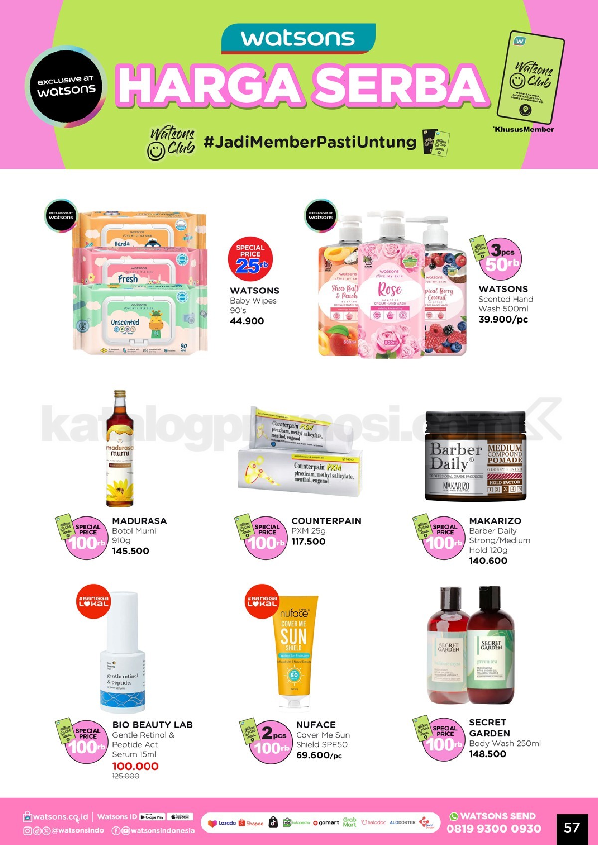 Katalog Belanja Watsons Terbaru Hello 2026 Diskon HINGGA 50% Katalog Belanja Watsons Terbaru Hello 2026 Diskon HINGGA 50% 57