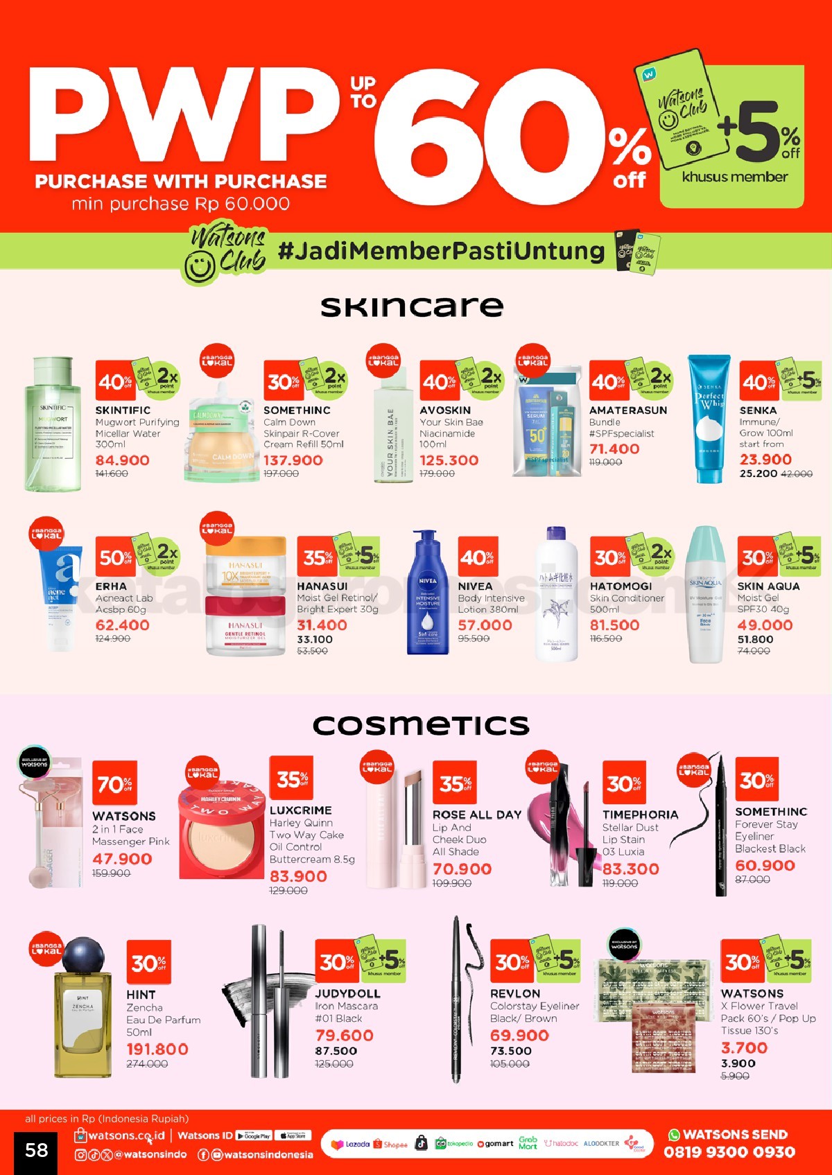Katalog Belanja Watsons Terbaru Hello 2026 Diskon HINGGA 50% Katalog Belanja Watsons Terbaru Hello 2026 Diskon HINGGA 50% 58