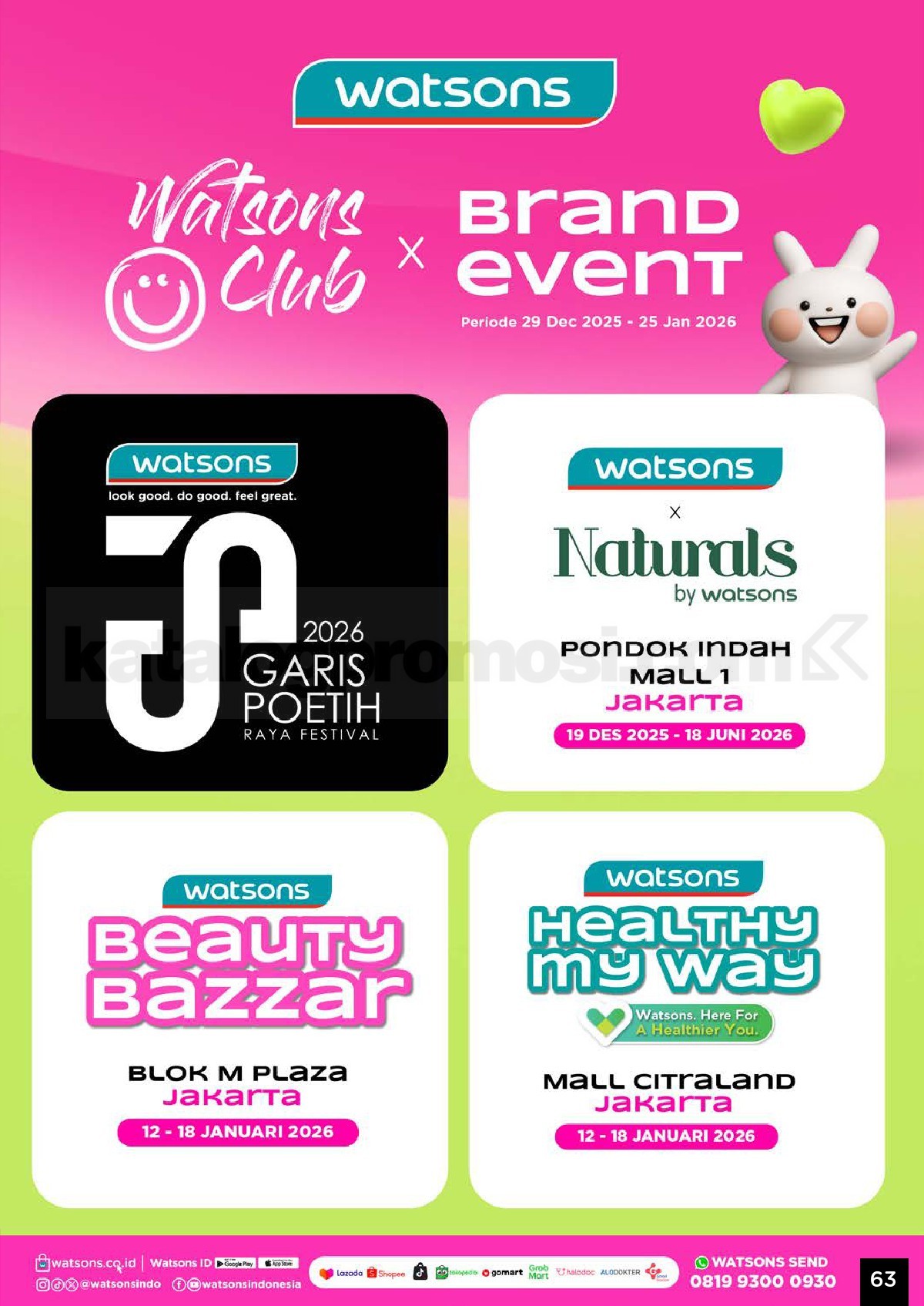 Katalog Belanja Watsons Terbaru Hello 2026 Diskon HINGGA 50% Katalog Belanja Watsons Terbaru Hello 2026 Diskon HINGGA 50% 63