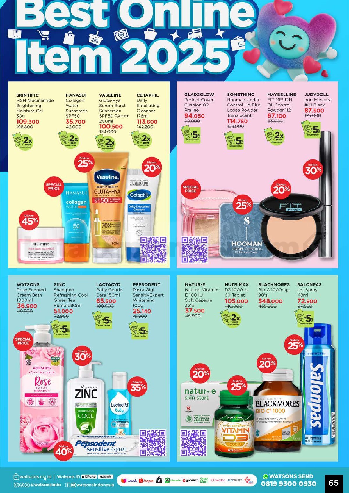 Katalog Belanja Watsons Terbaru Hello 2026 Diskon HINGGA 50% Katalog Belanja Watsons Terbaru Hello 2026 Diskon HINGGA 50% 65