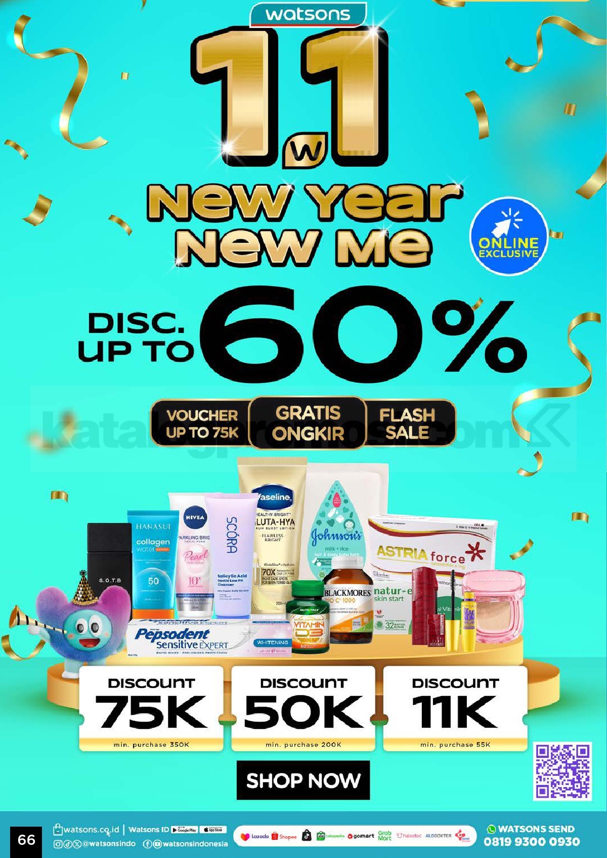 Katalog Belanja Watsons Terbaru Hello 2026 Diskon HINGGA 50% Katalog Belanja Watsons Terbaru Hello 2026 Diskon HINGGA 50% 66