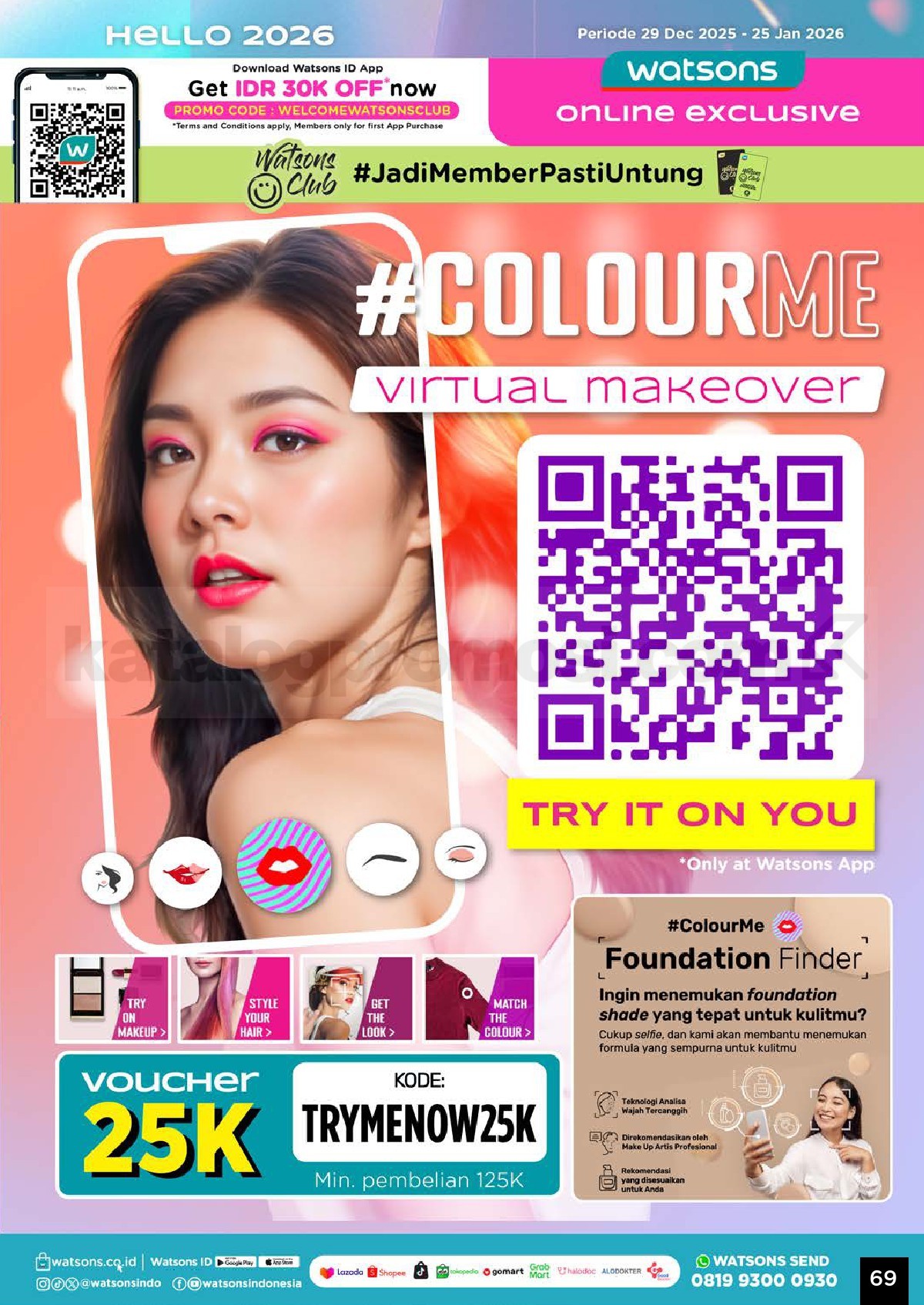 Katalog Belanja Watsons Terbaru Hello 2026 Diskon HINGGA 50% Katalog Belanja Watsons Terbaru Hello 2026 Diskon HINGGA 50% 69