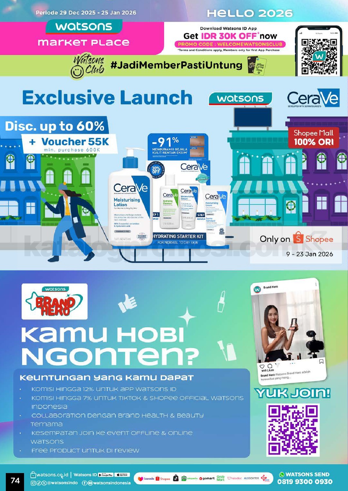 Katalog Belanja Watsons Terbaru Hello 2026 Diskon HINGGA 50% Katalog Belanja Watsons Terbaru Hello 2026 Diskon HINGGA 50% 74