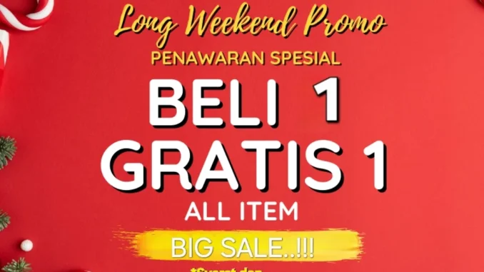Promo Julian Potts Long Weekend Deals Beli 1 Gratis 1 All Item*