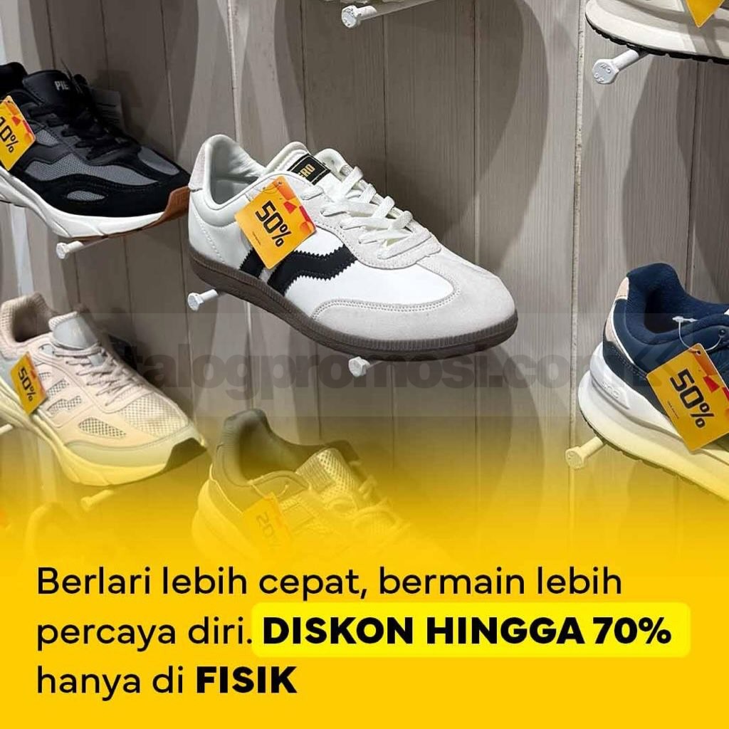 Promo FISIK Sport Diskon Hingga 70% Promo FISIK Sport diskon hingga 70 persen untuk koleksi perlengkapan olahraga pilihan