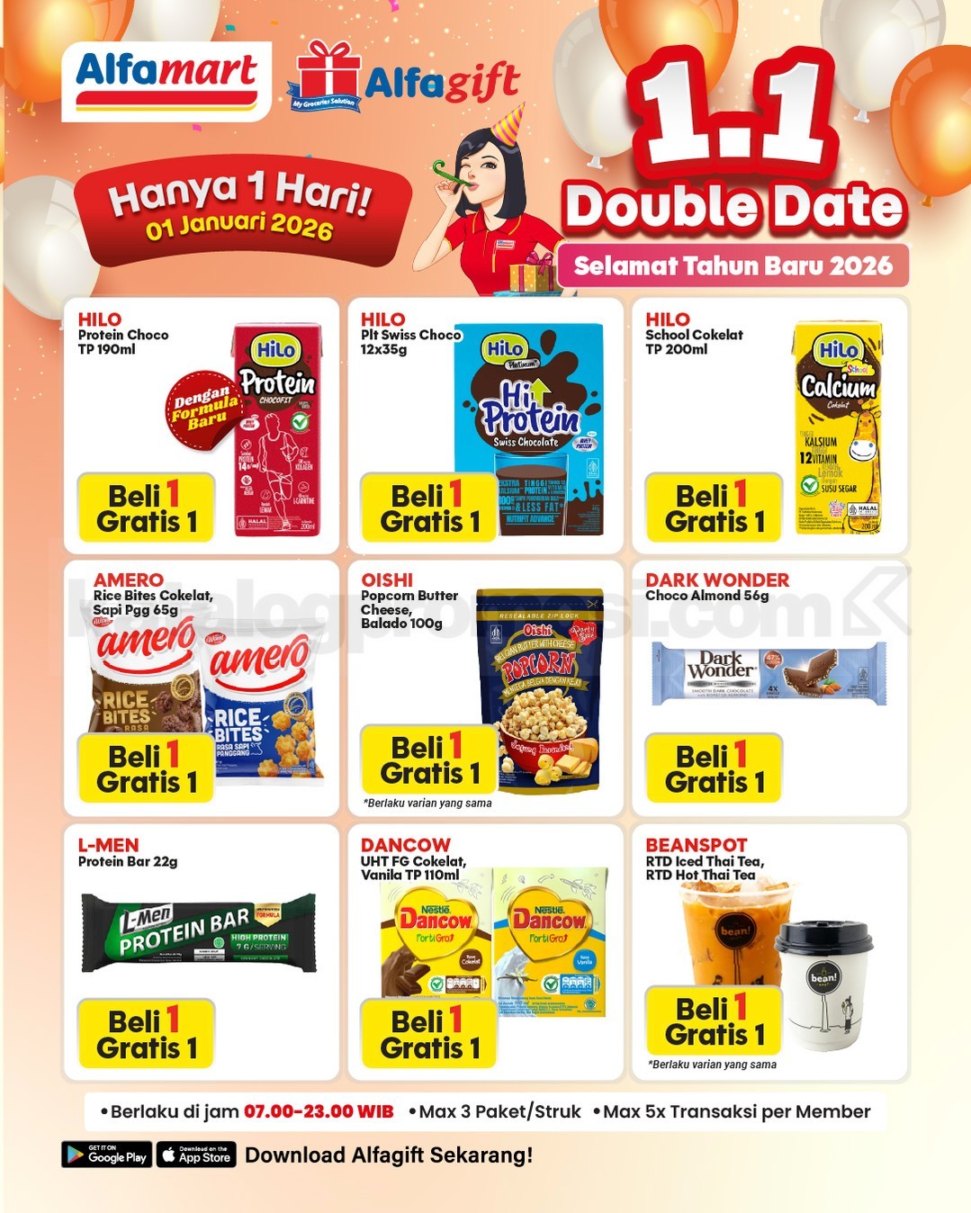 Promo Alfamart Double Date 1.1 Beli 1 Gratis 1 Promo Alfamart Double Date 1.1 Beli 1 Gratis 1 2