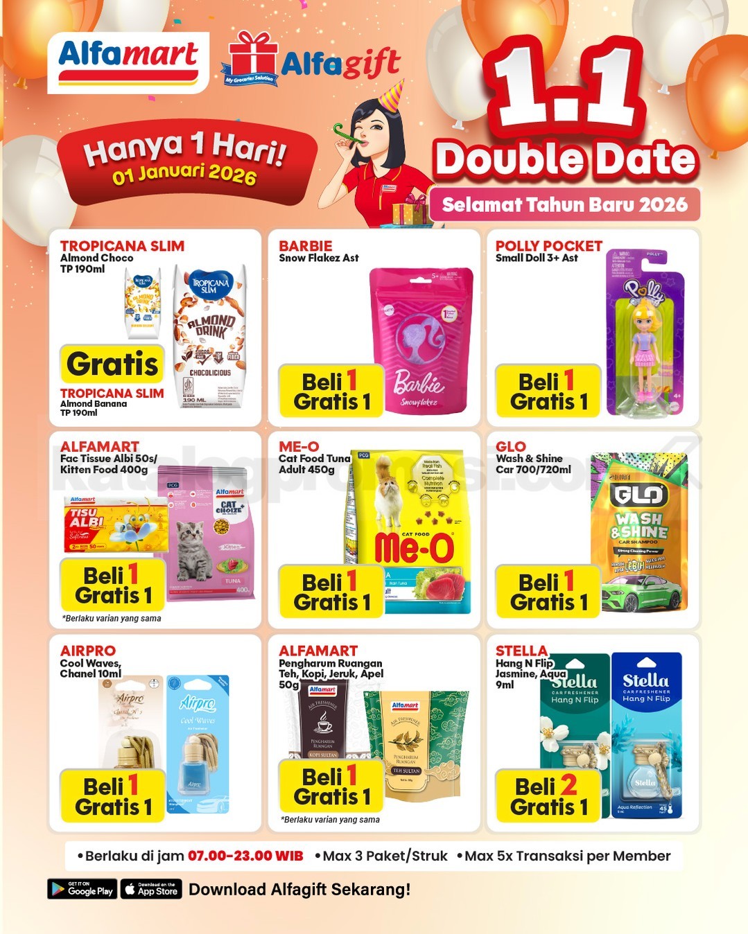 Promo Alfamart Double Date 1.1 Beli 1 Gratis 1 Promo Alfamart Double Date 1.1 Beli 1 Gratis 1 3