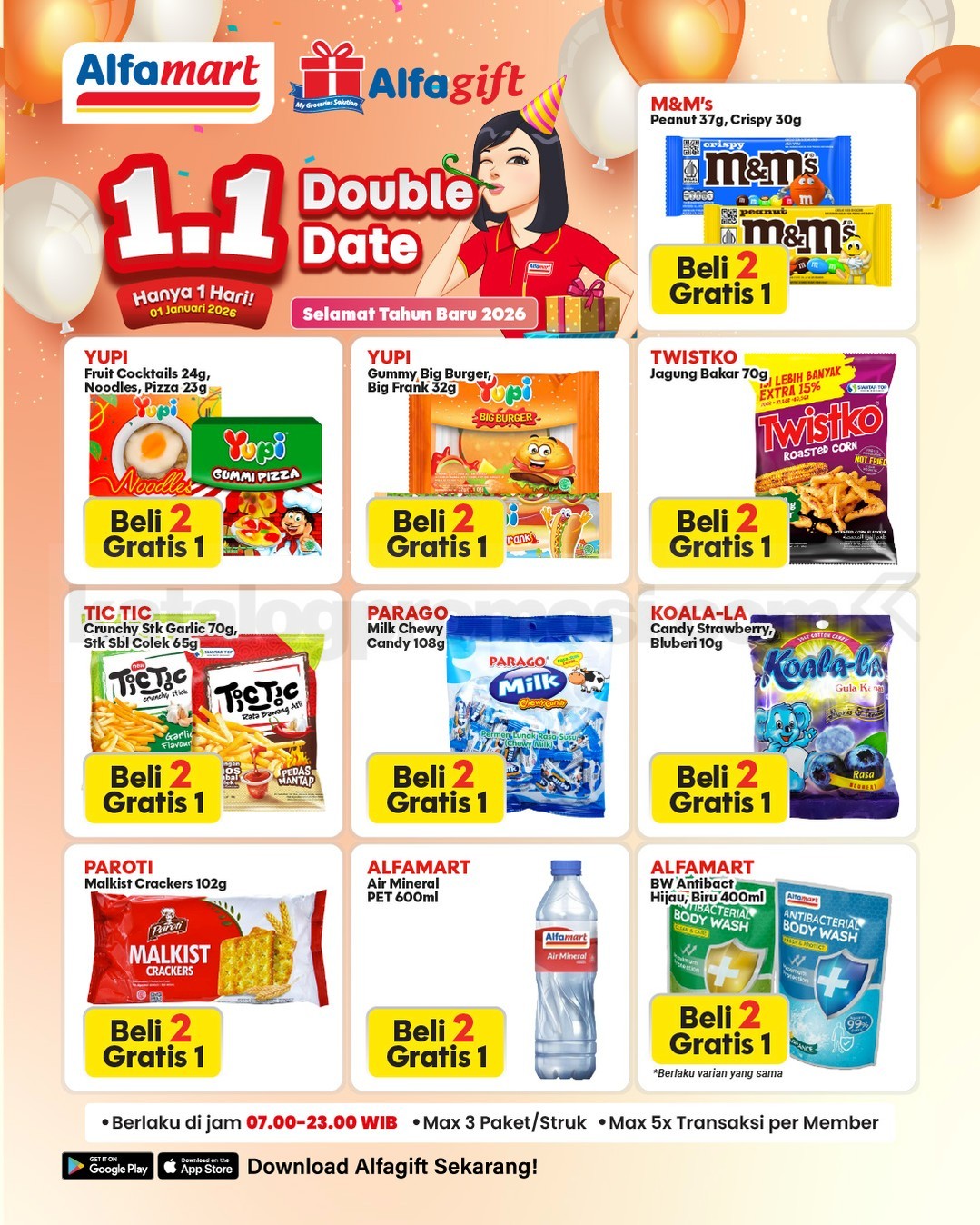Promo Alfamart Double Date 1.1 Beli 1 Gratis 1 Promo Alfamart Double Date 1.1 Beli 1 Gratis 1 4