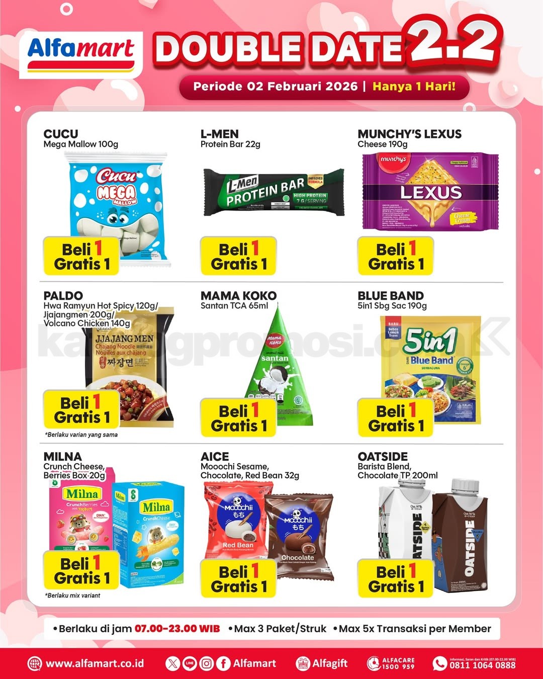 Promo Alfamart 2.2 Double Date Sale Beli 1 Gratis 1 Promo Alfamart 2.2 Double Date Sale Beli 1 Gratis 1 1